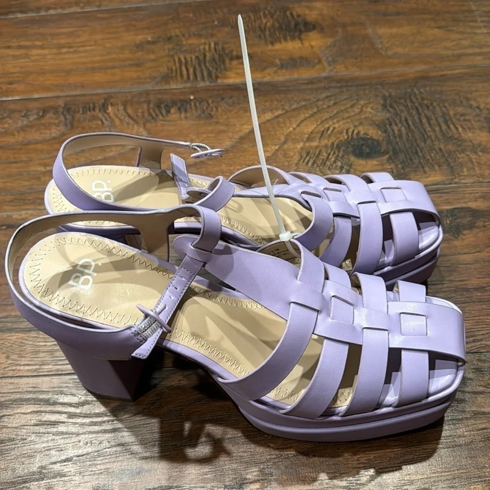 NEW! BP Purple Amaya Fisherman Platform Sandals - Size 9.5 🚜